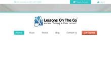 Tablet Screenshot of lessonsonthego.com